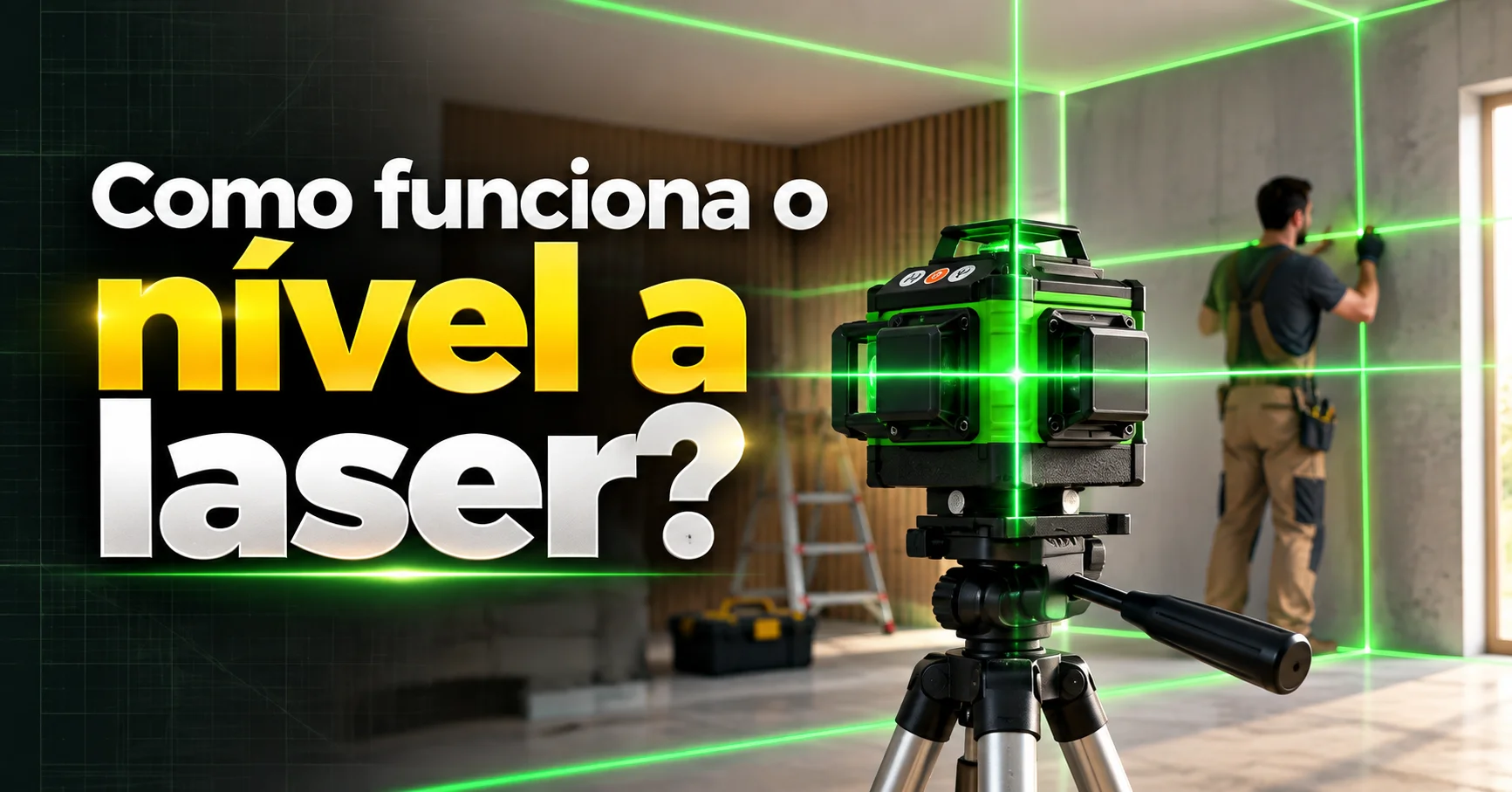 Como funciona o nível a laser? O que ele mede e o que não mede